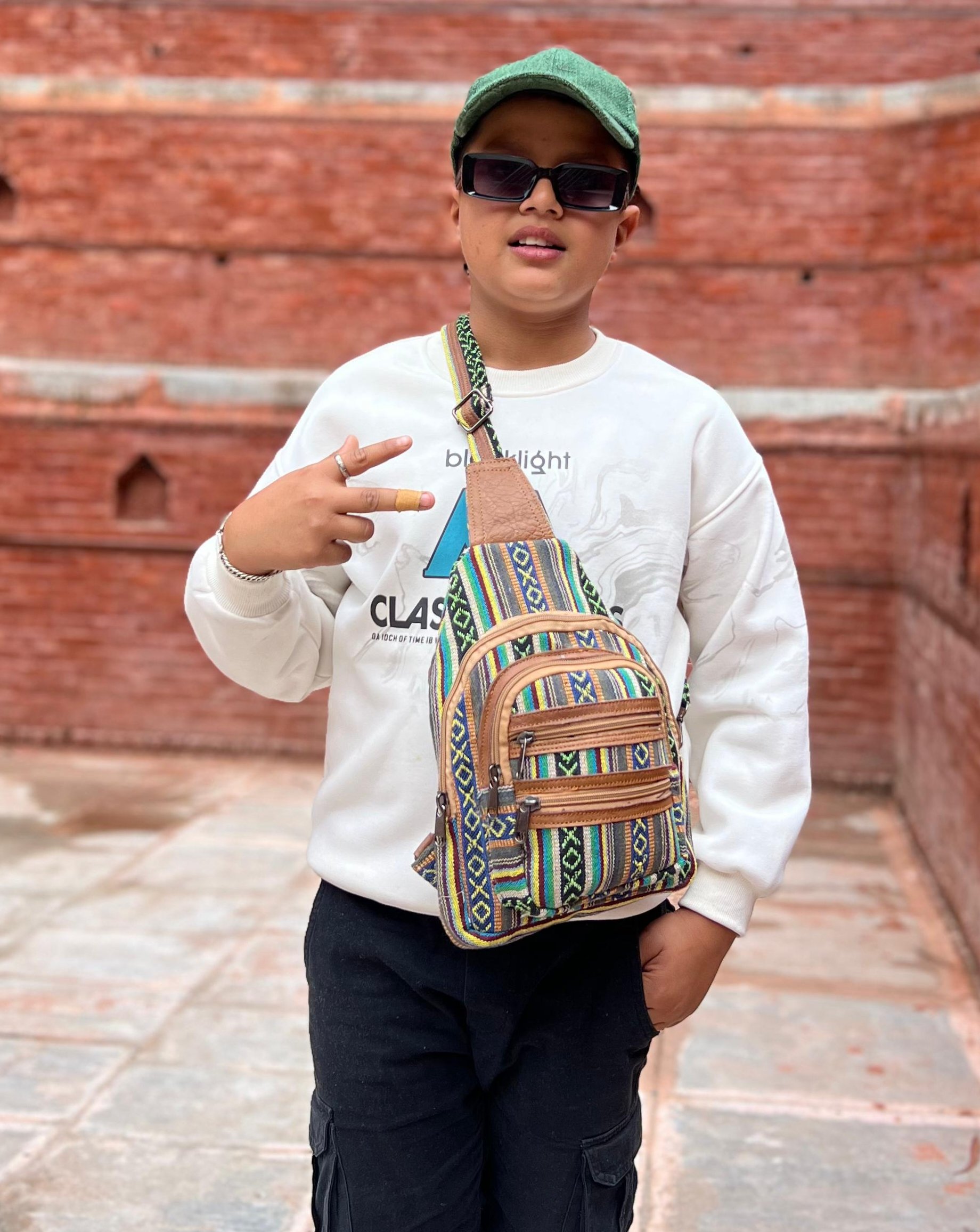 Leather Hemp Chest Bag - Image 8