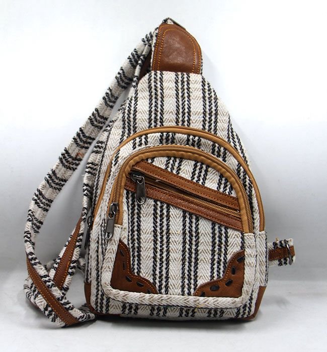 Leather Hemp Chest Bag - Image 5