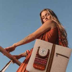 Leather & Hemp Shopping Bag