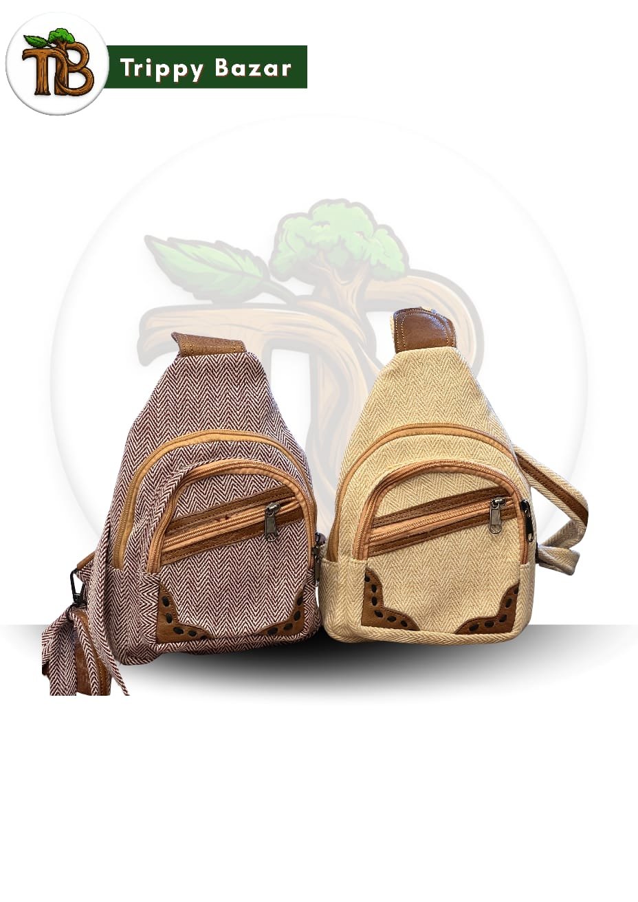 Leather Hemp Chest Bag - Image 6